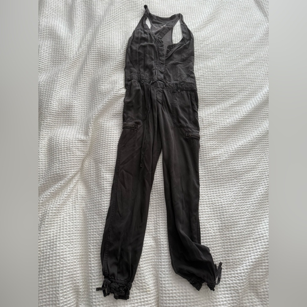 Free People Charcoal Jumpsuit
